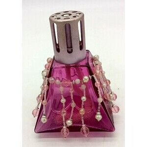 Lampe Berger Amethyst Pyramid Shaped Fragrance Oil Lamp with Beaded Skirt